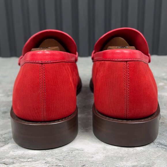 NEW RRP $1100 Louis Vuitton Louis Loafer Red Epi Nubuck 7.5 LV or 8.5 US 41.5 EU main image 12